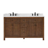 Custom image for Dark Walnut with Matte Black Trim / Giotto Quartz / No Mirror