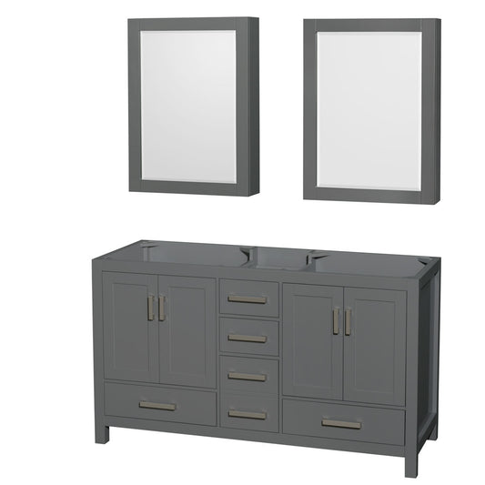 Sheffield Bathroom Vanity Cabinet 60 inch Double Sink