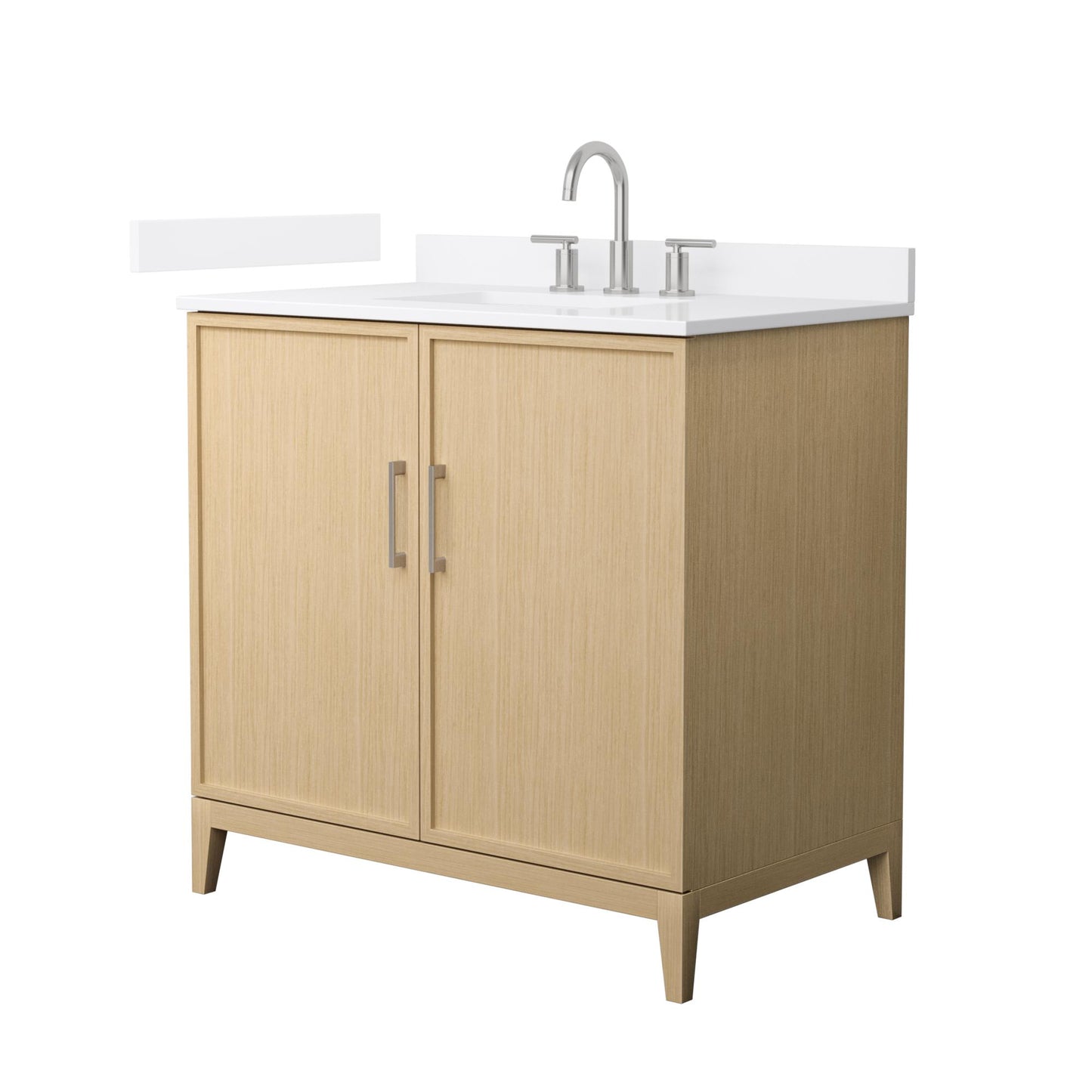 Elan Bathroom Vanity with Countertop 36 inch Single Sink 3-hole Faucet Setup