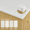 Custom image for Honey Oak with Matte Black Trim / White Cultured Marble / No Mirror