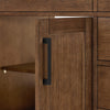Custom image for Dark Oak with Matte Black Trim / White Quartz / No Mirror