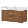 Custom image for Toasted Walnut with Brushed Nickel Trim / Giotto Quartz / No Mirror