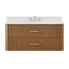 Custom image for Toasted Walnut with Brushed Nickel Trim / Giotto Quartz / No Mirror