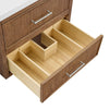 Custom image for Toasted Walnut with Brushed Nickel Trim / Giotto Quartz / No Mirror