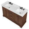 Custom image for Dark Walnut with Matte Black Trim / Giotto Quartz / No Mirror
