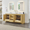 Custom image for Honey Oak with Polished Chrome Trim / White Quartz / No Mirror
