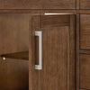Custom image for Dark Oak with Brushed Nickel Trim / White Quartz / No Mirror