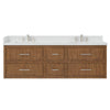 Custom image for Toasted Walnut with Brushed Nickel Trim / Giotto Quartz / No Mirror