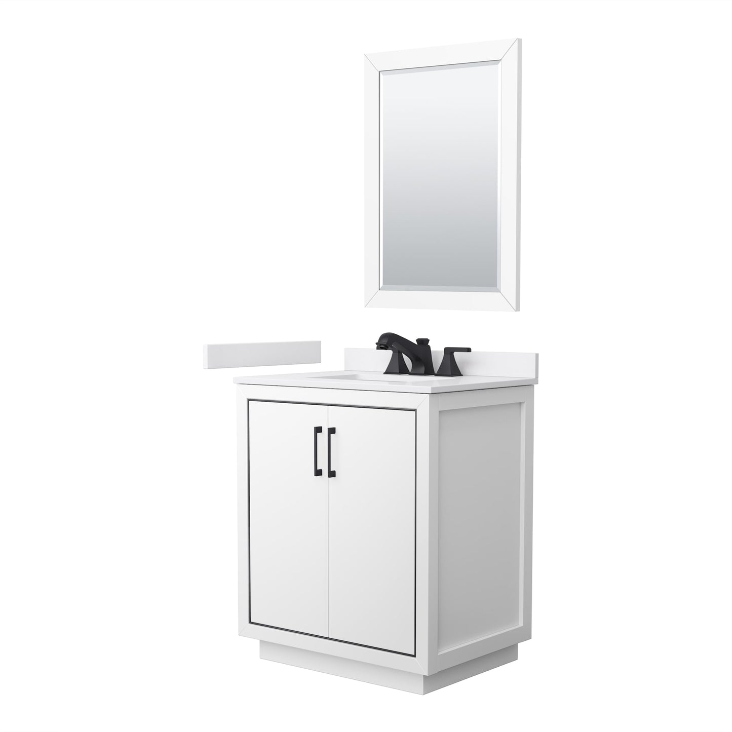 Icon Bathroom Vanity with Countertop 30 inch Single Sink 3-hole Faucet Setup