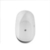 Custom image for White with Polished Chrome Trim and Matte Black Faucet / 55