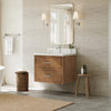Custom image for Toasted Walnut with Brushed Nickel Trim / Giotto Quartz / No Mirror