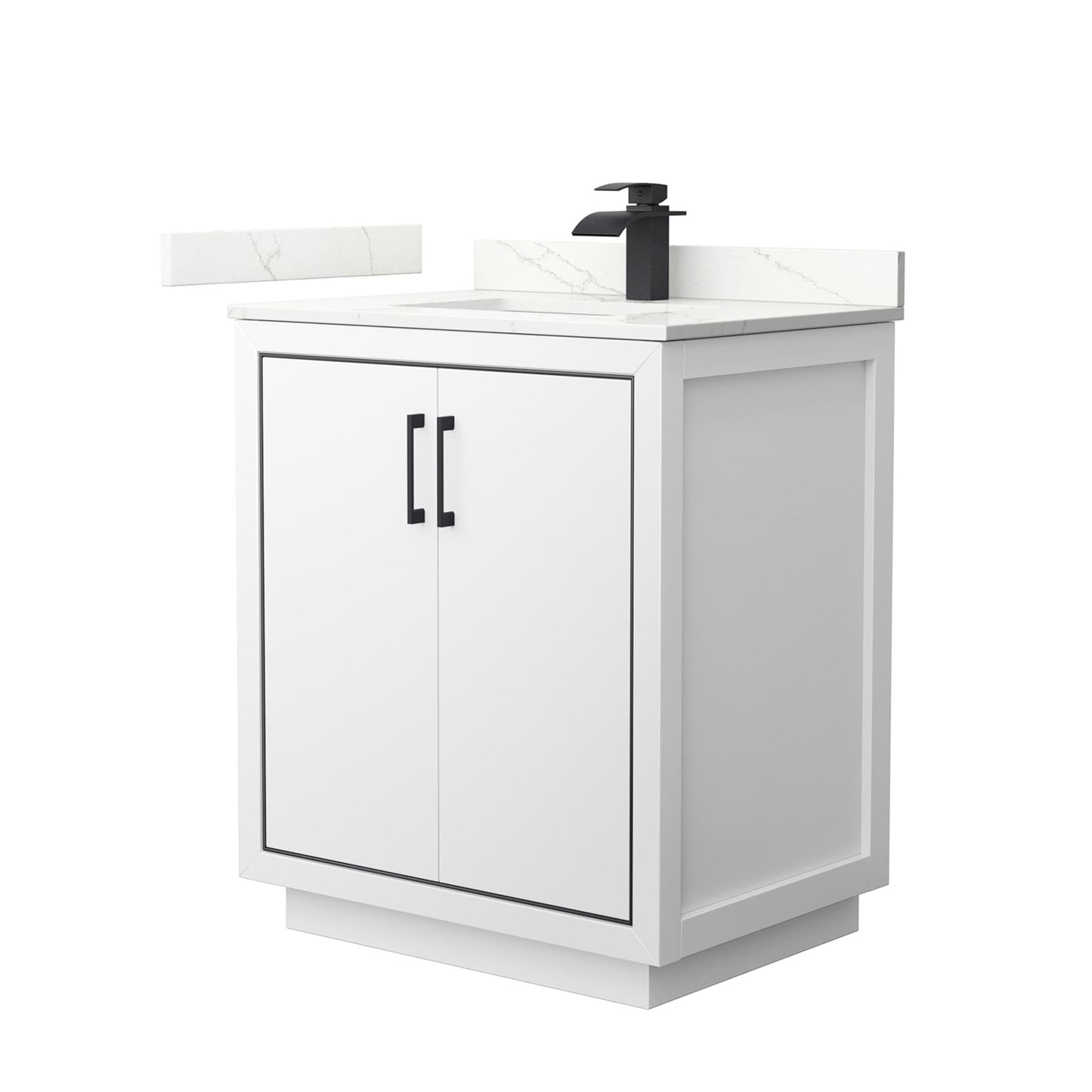 Icon Bathroom Vanity with Countertop 30 inch Single Sink Single hole Faucet Setup