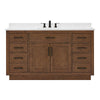 Custom image for Dark Oak with Matte Black Trim / Giotto Quartz / No Mirror