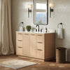 Custom image for Light Straw with Matte Black Trim / Carrara Cultured Marble / No Mirror