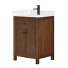 Custom image for Dark Walnut with Matte Black Trim / White Quartz / No Mirror