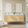 Custom image for Scandinavian Oak with Satin Bronze Trim / Giotto Quartz / No Mirror