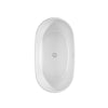 Custom image for White with Shiny White Trim and Polished Chrome Faucet / 55