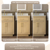 Custom image for Rift Oak with Brushed Nickel Trim / Carrara Cultured Marble / No Mirror