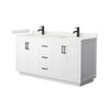 Custom image for White with Matte Black Trim / White Quartz / No Mirror