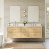 Custom image for Scandinavian Oak with Satin Bronze Trim / Giotto Quartz / No Mirror