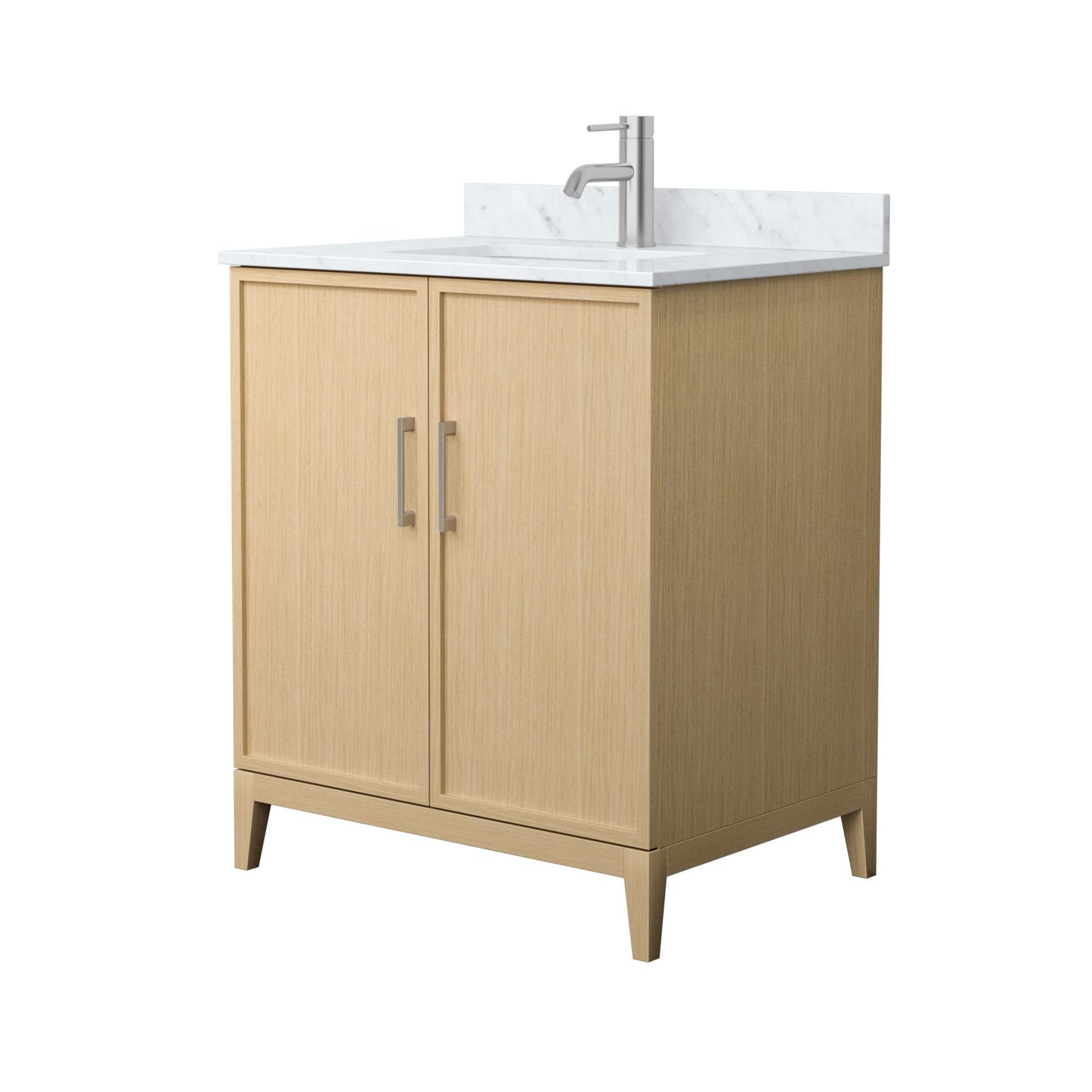Elan Bathroom Vanity with Countertop 30 inch Single Sink Single hole Faucet Setup
