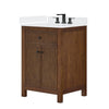 Custom image for Dark Walnut with Matte Black Trim / White Quartz / No Mirror