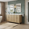 Custom image for White Oak with Brushed Nickel Trim / White Cultured Marble / No Mirror