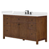 Custom image for Dark Walnut with Matte Black Trim / Giotto Quartz / No Mirror