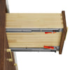 Custom image for Dark Oak with Brushed Gold Trim / White Cultured Marble / No Mirror