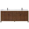 Custom image for Dark Walnut with Matte Black Trim / White Cultured Marble / No Mirror