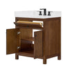 Custom image for Dark Walnut with Matte Black Trim / Giotto Quartz / No Mirror