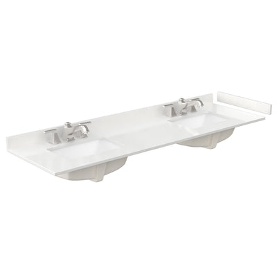 Countertop with Undermount Sink 72 inch 3-hole