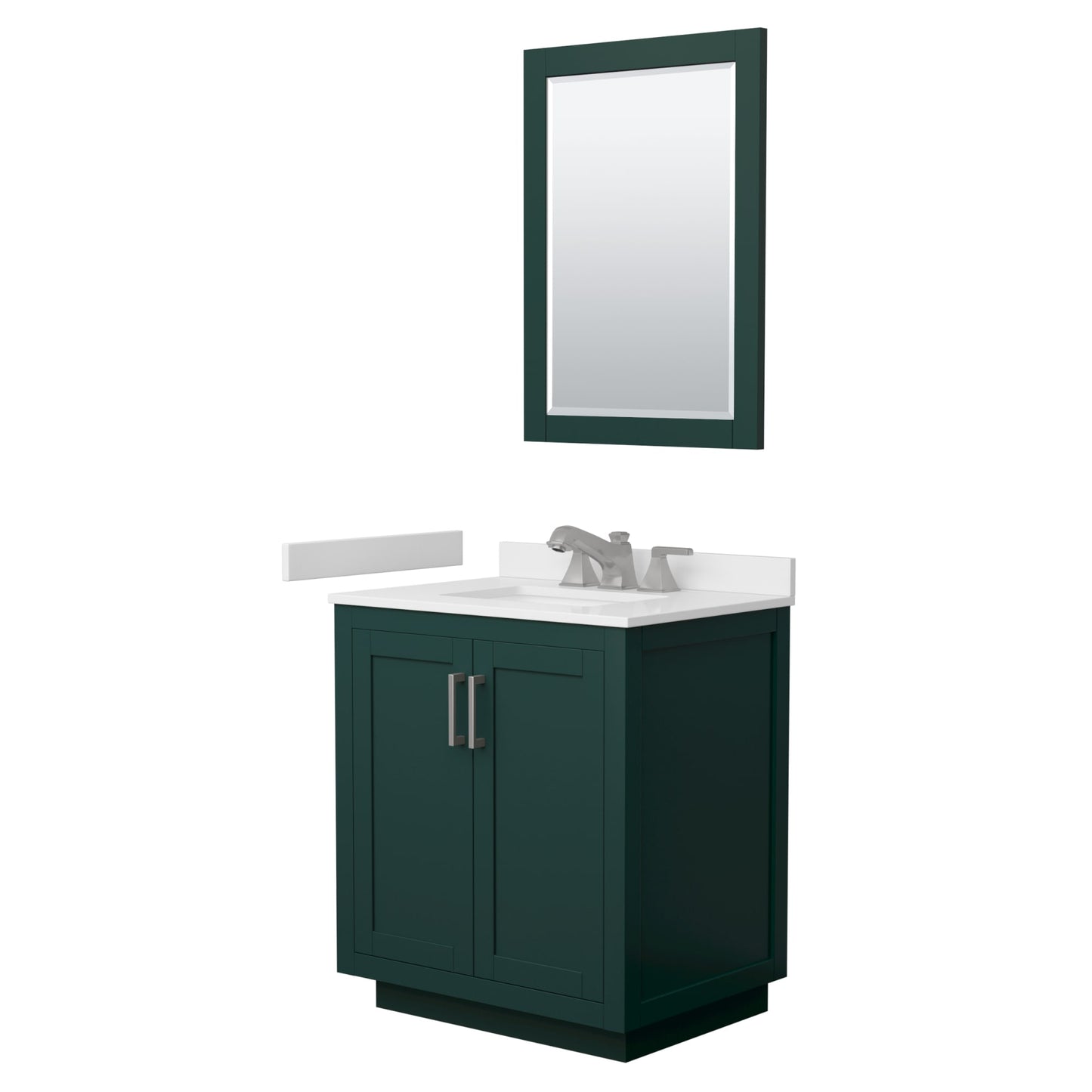 Miranda Bathroom Vanity with Countertop 30 inch Single Sink 3-hole Faucet Setup