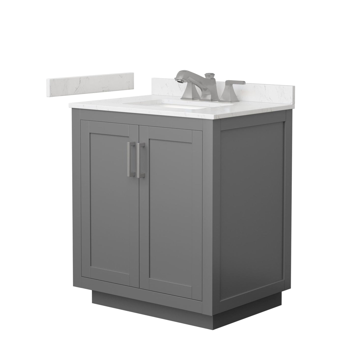 Miranda Bathroom Vanity with Countertop 30 inch Single Sink 3-hole Faucet Setup