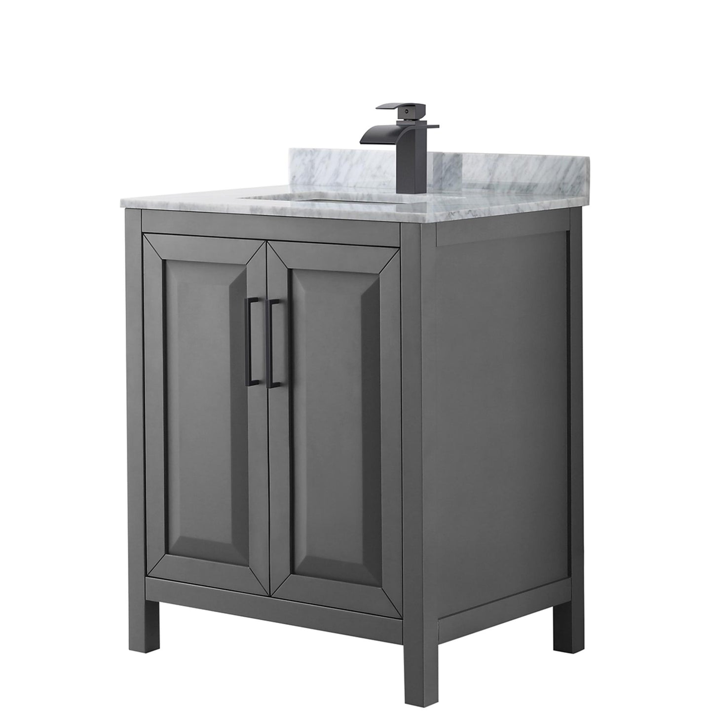 Daria Bathroom Vanity with Countertop 30 inch Single Sink Single hole Faucet Setup