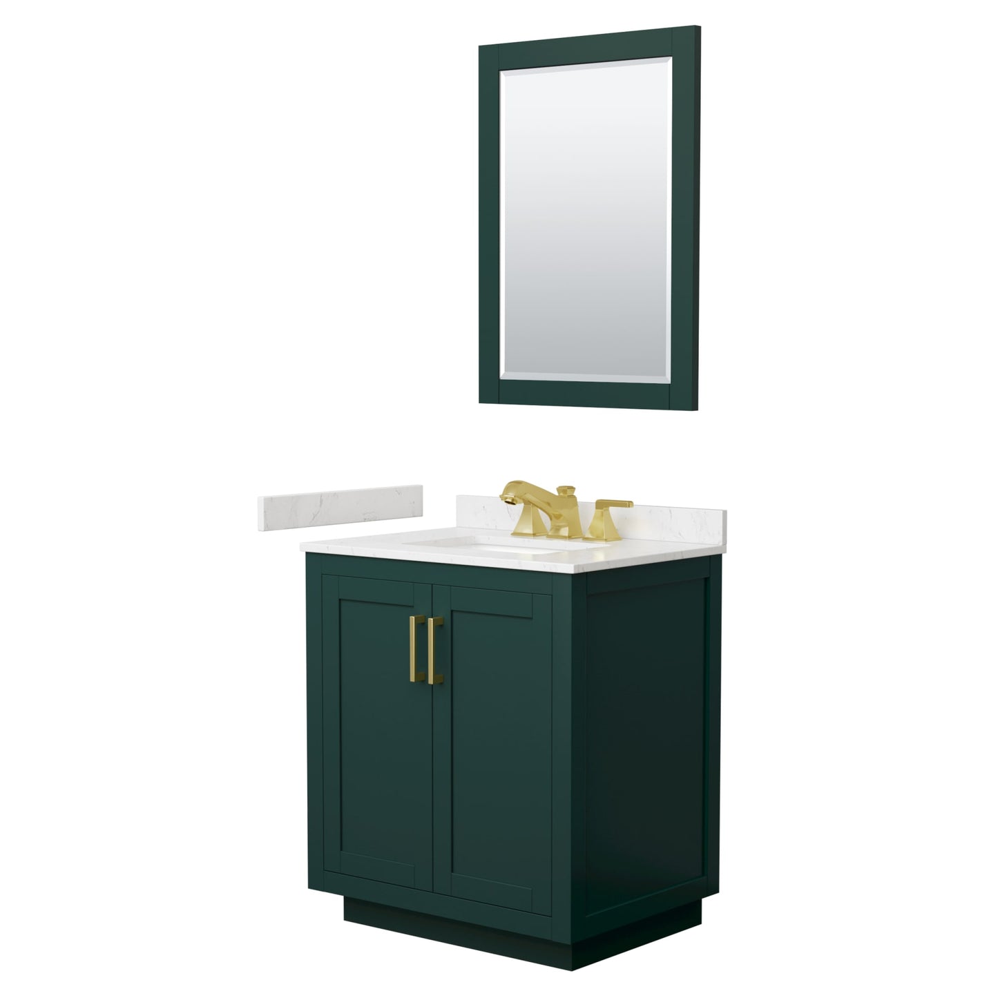 Miranda Bathroom Vanity with Countertop 30 inch Single Sink 3-hole Faucet Setup