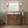 Custom image for Dark Oak with Matte Black Trim / White Quartz / No Mirror