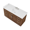 Custom image for Dark Oak with Brushed Nickel Trim / Giotto Quartz / No Mirror
