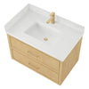 Custom image for Scandinavian Oak with Satin Bronze Trim / Giotto Quartz / No Mirror