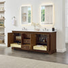 Custom image for Dark Walnut with Polished Chrome Trim / White Quartz / No Mirror