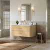 Custom image for Scandinavian Oak with Satin Bronze Trim / Giotto Quartz / No Mirror