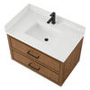 Custom image for Toasted Walnut with Matte Black Trim / Giotto Quartz / No Mirror