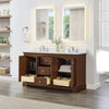 Custom image for Dark Walnut with Polished Chrome Trim / Carrara Cultured Marble / No Mirror