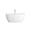 Custom image for White with Shiny White Trim and Brushed Nickel Faucet