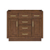 Custom image for Dark Oak with Brushed Gold Trim / No Mirror