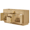 Custom image for Rift Oak with Brushed Gold Trim / No Mirror
