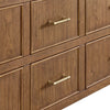 Custom image for Toasted Walnut with Satin Bronze Trim / White Quartz / No Mirror