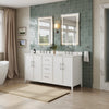 Custom image for White with Brushed Nickel Trim / No Mirror