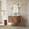 Custom image for Toasted Walnut with Matte Black Trim / Giotto Quartz / No Mirror