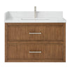 Custom image for Toasted Walnut with Brushed Nickel Trim / Giotto Quartz / No Mirror